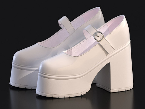 MARY JANE SHOES 3D Model