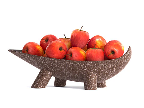 Jabłka na wazonie Model 3D