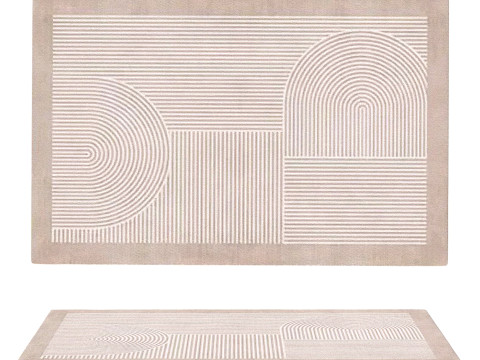 Contemporary Floor Carpets under Sofa 3D Model