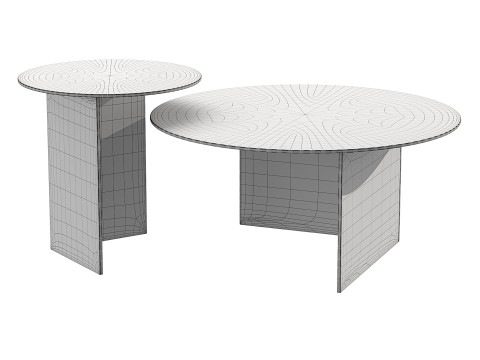 Contemporary Coffee Table Pond 3D 모델