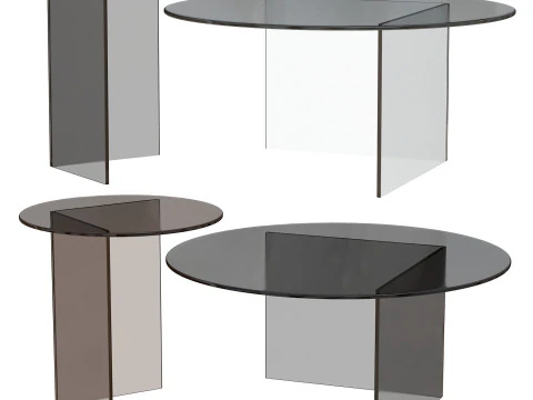 Contemporary Coffee Table Pond 3D Model