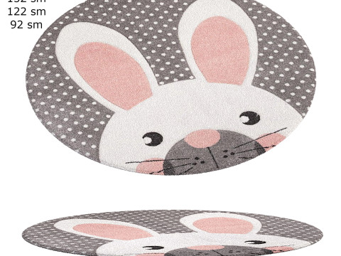Safavieh Carousel kids are rug Rabbit 3D Model