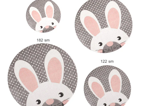 I bambini Safavieh Carousel sono il tappeto Coniglio Modello 3D