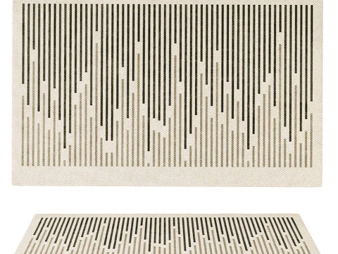 SET OF LIGHT COLOR CARPETS 04 3D Model