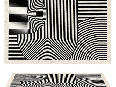 SET OF LIGHT COLOR CARPETS 04 3Dモデル