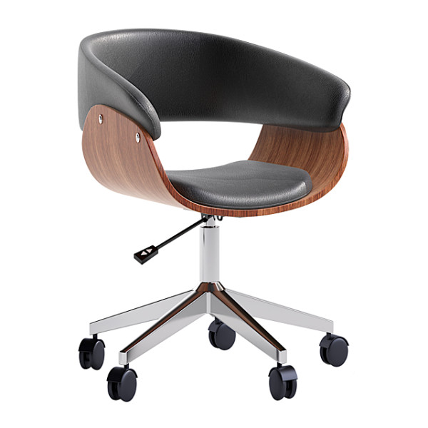 Armen Living Bellevue Office Chair 3D Модель .c4d .max .obj .3ds .fbx .stl .blend 