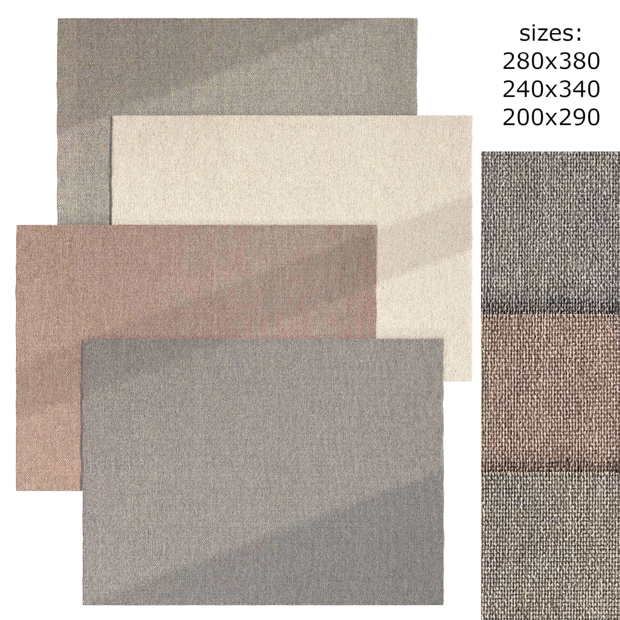 COLLEZIONE TAPPETI ASTRID Modello 3D .c4d .max .obj .3ds .fbx .stl .blend 