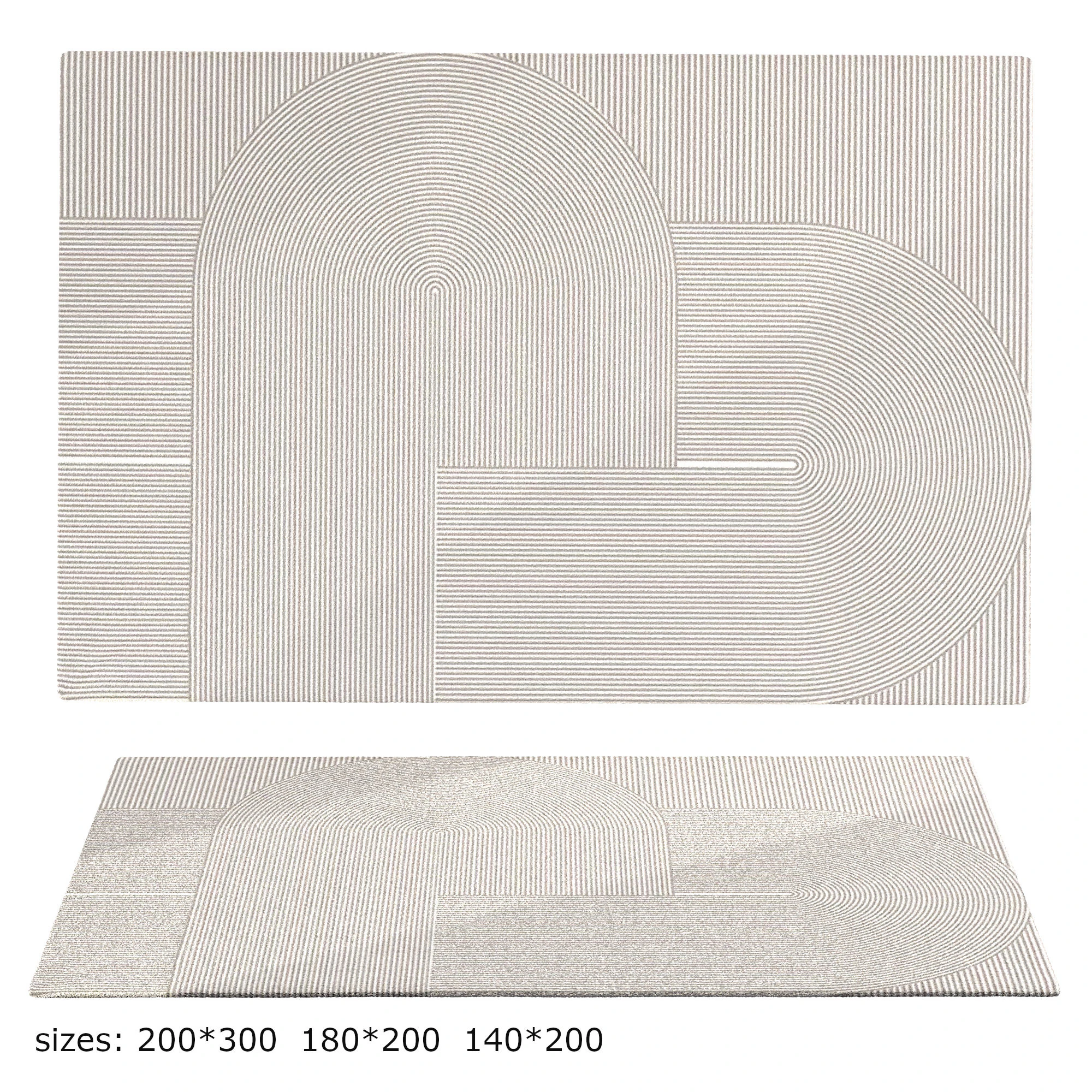 Modern Rugs for Living Room 3D Model .c4d .max .obj .3ds .fbx .stl .blend 