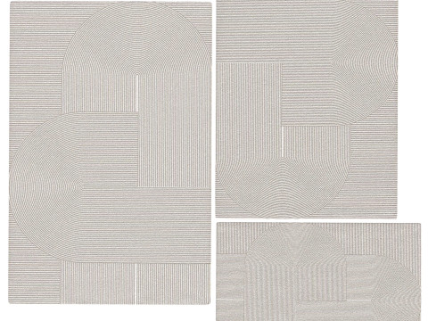 Modern Rugs for Living Room Modèle 3D