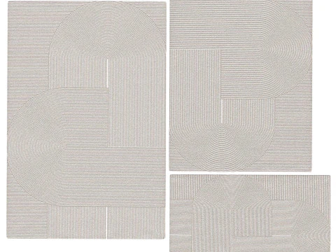 Modern Rugs for Living Room 3D Model