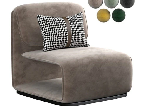 Divano Scandinavo Moderno Semplice Modello 3D