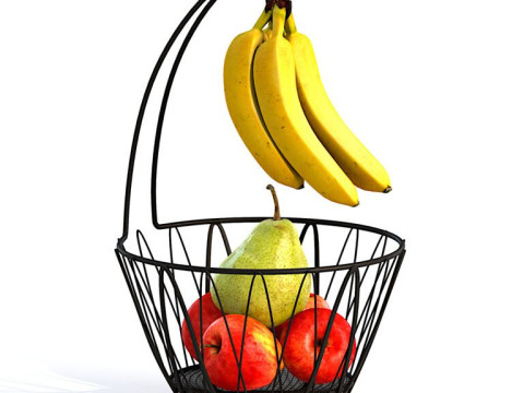 Fruit basket Modello 3D
