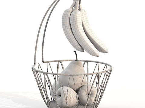 Fruit basket Modello 3D