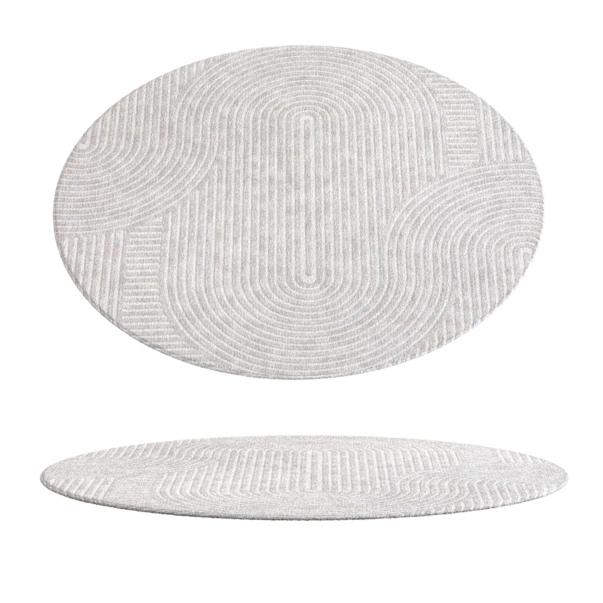 UNIQUE CONTEMPORARY AREA RUG 3D Model .c4d .max .obj .3ds .fbx .stl .blend