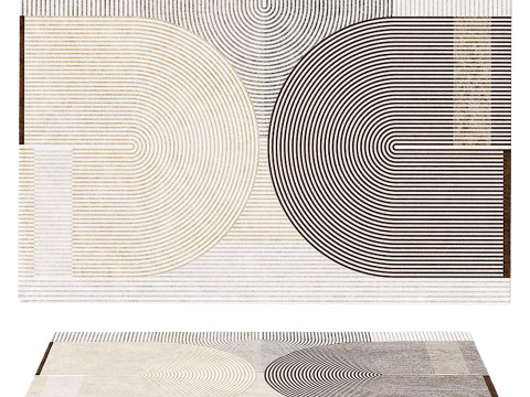 SET OF LIGHT COLOR CARPETS Modelo 3D