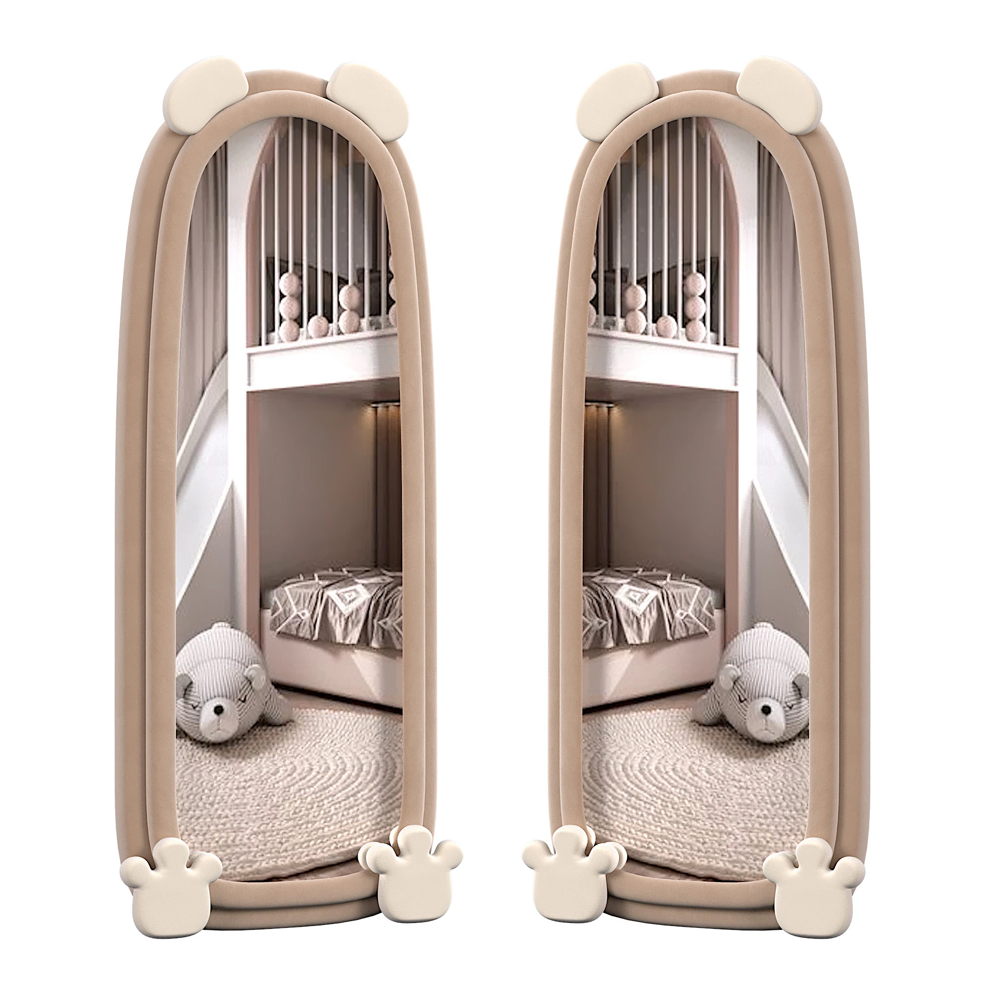 MIRROR FOR CHILDRENS ROOM 3D Model .c4d .max .obj .3ds .fbx .stl .blend 