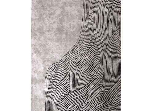 Continua Laguna Hand Tufted Rug in Black design by Second Studio 3D Model