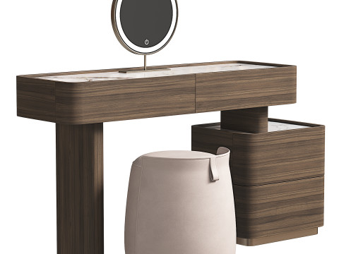 LUXURIOUS DRESSING TABLE AND DOVE GREY SEAT 3D Модель