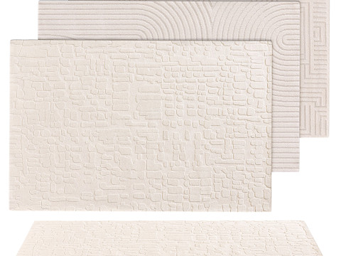 SET OF LIGHT COLOR CARPETS 05 3D Model