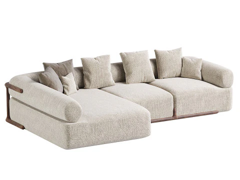 Klem Corner Sofa Composition 3D Model