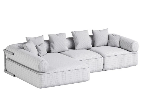 Klem Corner Sofa Composition 3D Model