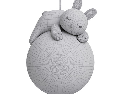 LED pendant lights in the shape of a Rabbit 3D Модель