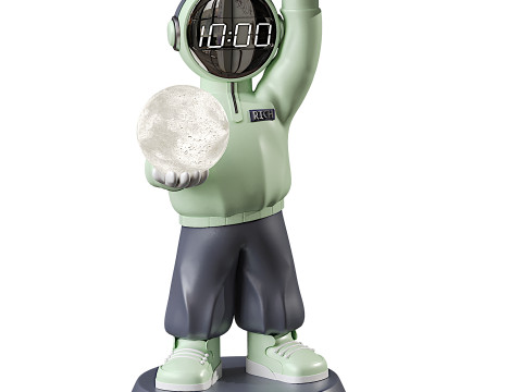 Creative Astronaut Statue 3D 모델