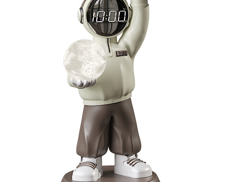 Creative Astronaut Statue 3D 모델