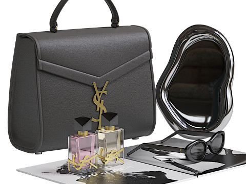 Ysl Decorative set for Makeup table 3D Model