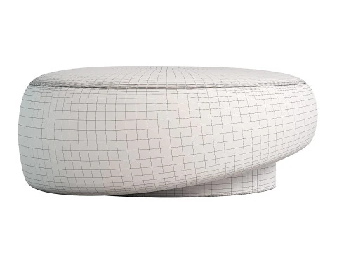 Cascade Ottoman 3D Model