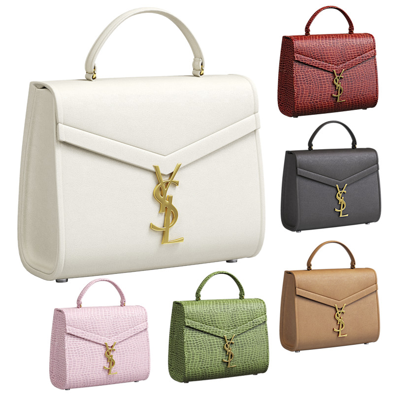Yves Saint Laurent bags 3D Model .c4d .max .obj .3ds .fbx .stl .blend 