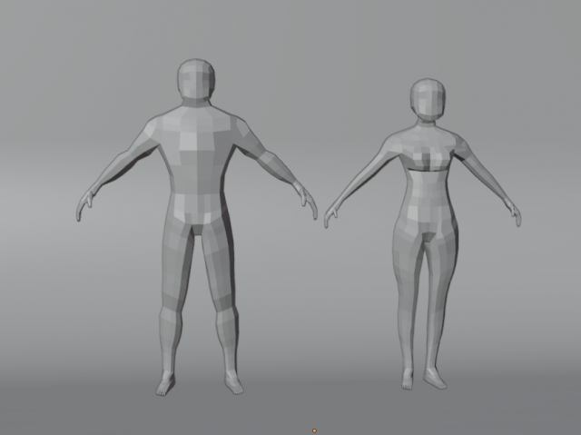 Human Low Poly Model 3D मॉडल .c4d .max .obj .3ds .fbx .stl .blend