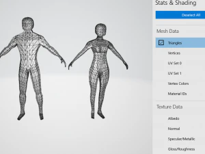 İnsan D&uuml;ş&uuml;k Poli Modeli 3D Model