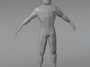 Human Low Poly Model 3D मॉडल