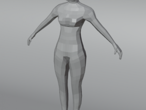 Human Low Poly Model 3D मॉडल