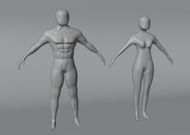 Human High Poly Model 3D-Modell .c4d .max .obj .3ds .fbx .stl .blend 