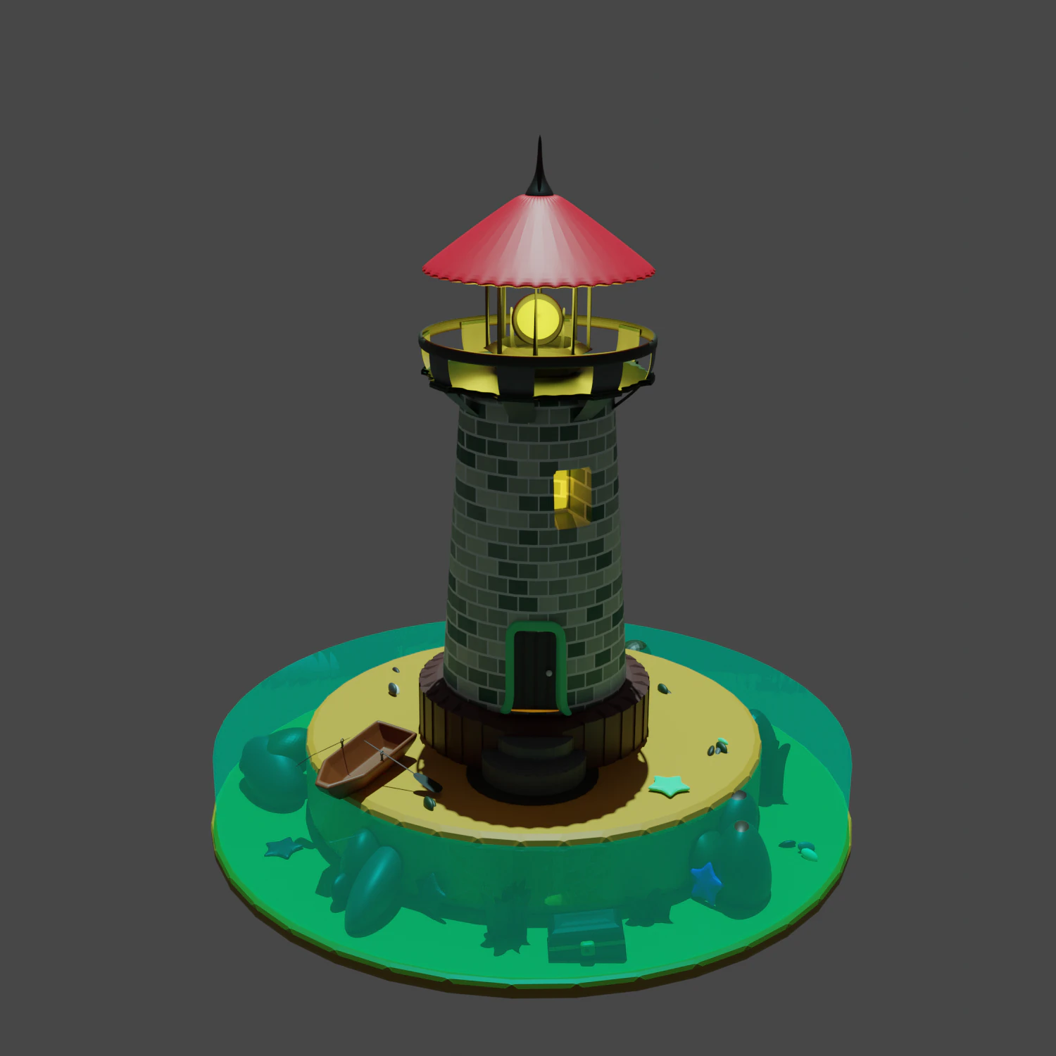 Lighthouse 3D Model .c4d .max .obj .3ds .fbx .stl .blend 