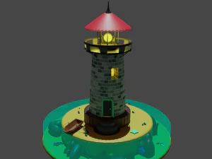 灯台 3Dモデル