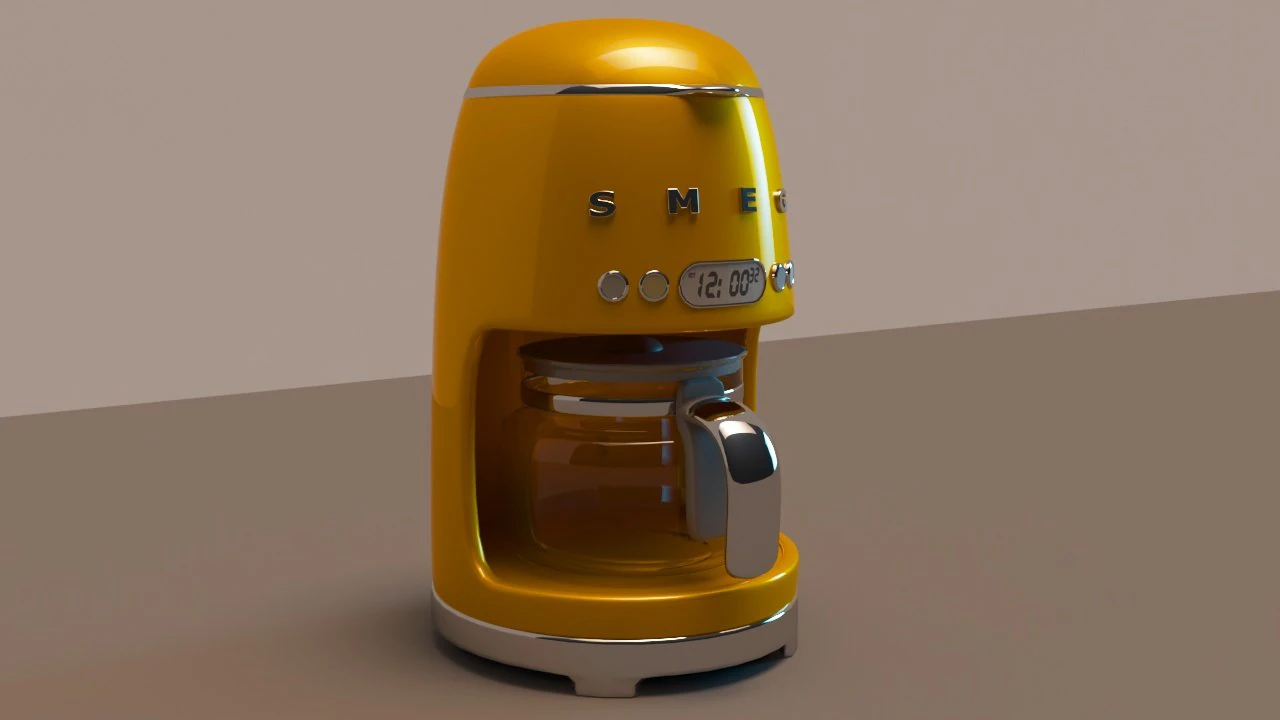 Caffettiera Modello 3D .c4d .max .obj .3ds .fbx .stl .blend 