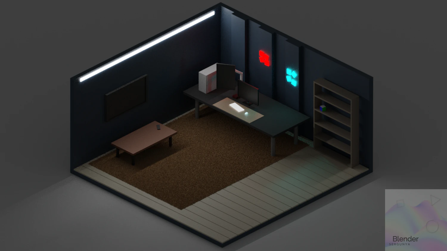 Room 3D Model .c4d .max .obj .3ds .fbx .stl .blend 