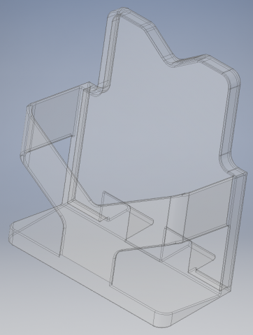 Brochure Holder 3D Modell .c4d .max .obj .3ds .fbx .stl .blend