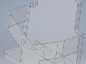 Pemegang Brosur Model 3D