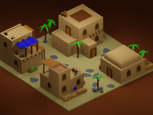 Homes in the desert Modelo 3D