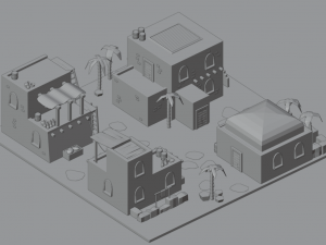 Homes in the desert Modelo 3D