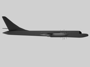 Tu-95 3D-Modell