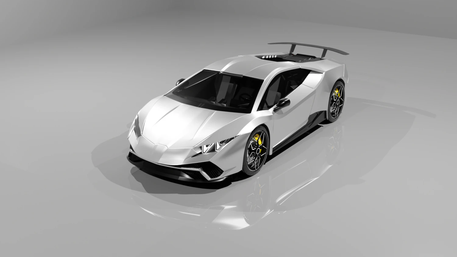 Lambo Huracan 3D Model .c4d .max .obj .3ds .fbx .stl .blend 