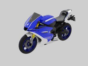 Yamaha Yzf R6 - SuperSport Racing Motorcycle  3D Model