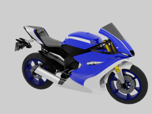 Yamaha Yzf R6 - SuperSport Racing Motorcycle 3D Model