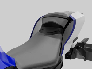 Yamaha Yzf R6 - SuperSport Racing Motorcycle 3D Model