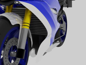 Yamaha Yzf R6 - SuperSport Racing Motorcycle 3D Model